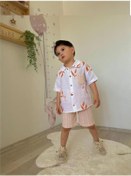 Resim Erkek Çocuk Yeni Alt Üst Gömlek Takım Turuncu 