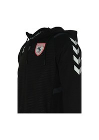 Resim 23/24 Hummel Samsunspor Kamp Kapşonlu Eşofman Tek Üst Siyah 