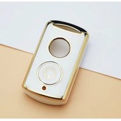 Resim emii auto spare parts Yamaha 2020 Ye Kadar Xmax 125 250 300 400 2024 E Kadar Nmax Uyumlu Anahtar Kılıfı Beyaz/gold 