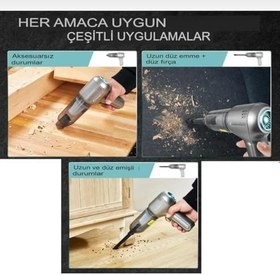 Resim 3in1 Kablosuz 12000PA Profesyonel Güçlü Emiş ve Üfleme Özellikli Ev Ve Araç Süpürgesi 
