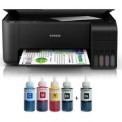 Resim Epson Tanklı L3210 Photoink Mürekkepli Yazıcı 4 Renk Bitmeyen Kartuşlu (1 Siyah Mürekkep ) 