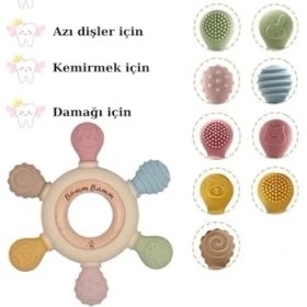 Resim Peri Store Bamm Bamm Diş Kaşıyıcı Yerli Üretim Silikon Hafif ve Rahat Kavranır 
