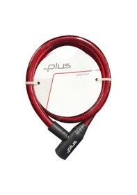 Resim Plus 12x800 MM Anahtarlı Bisiklet Kilidi Kırmızı 
