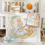 Resim Kedisi ve kirpi tasarımı olan, rahat çiçek desenli bebek battaniyesi - Yumuşak polyester örme swaddle, yeni doğan bebekler için, pastel çiçeklerle ve kelebeklerle beyaz yatak, bebeğin için mükemmel, bebek battaniyesi, bebek battaniyesi, yatak, oyuncağı olan bebeğin için mükemmel, dayanıklı bebeğin için mükemmel 