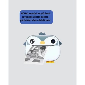 Resim Eco Lounge 64GB Tf Kart Destekli Çoklu Dil Seçeneği Sunan Anında Baskı Kamera 