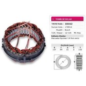 Resim Yavuz STATOR BOSCH TIP 12V 90A MERCEDES SPRINTER YM FOOM SERISI KULAKLI NURSAN 178512 - 10 162 