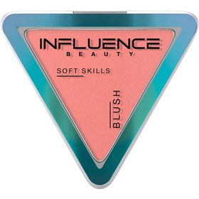 Resim Influence Beauty Compact Blush Soft Skills Allık 03 Coral Crush - Buildable Compact Blush with Natural Finish - Gratis 