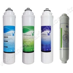 Resim Aquawell Su Arıtma Cihazına Uyumlu 4Lü Blue Filtre Seti 