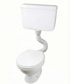 Resim AKBELLİ GROUP Esnek Körüklü Pisuvar ve Plastik Rezervuar Temiz Su Sifonu ve Gider Borusu 