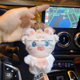 Resim Silver1 Yeni Iyi Şanslar Maskot Peluş Bebek Kolye Sevimli Küçük Ejderha Karikatür Bebek Çanta Çekicilik Anahtarlık Küçük Kolye (Yurt Dışından) 