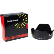 Resim Canon Ef-S 17-85 MM- Ef-S 18-135 MM Uyumlu Ew-73B Lens Hood Parasoley 