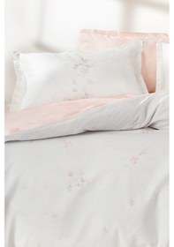 Resim Yataş Ember Ranforce Tek Kişilik Nevresim Seti - Pudra 