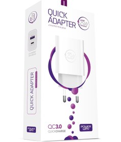 Resim Powerway PD QC 25 Watt Type-C ve USB-A Çift Girişli Hızlı Şarj Başlığı Adaptör 
