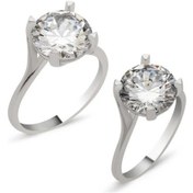 Resim Gümüş Tek Taş Bayan Yüzük (510783457) 