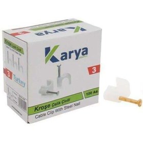 Resim Modafiks Karya Kroşe 3 Numara Çelik Çivili 100'Lü Paket 