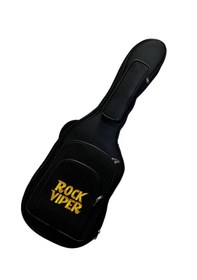Resim Rock Viper Gold Siyah Profesyonel Kalın Pedli Elektro Gitar Kılıf 