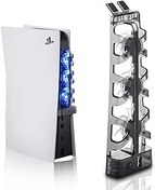 Resim PS5 LED Işıklı Soğutma Fanı, Nargos PS5 Aksesuarları Playstation 5 Dijital ve Disk Sürümü Konsolu için Soğutucu Fan, Verimli Soğutma Sistemi 