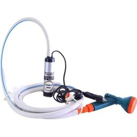Resim Düzey 12 Volt Karavan & Tekne Için Küçük Çakmaklık Girişli Dalgıç Pompa & Duş Başlıklı 
