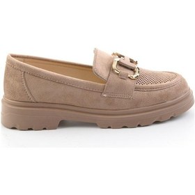 Resim Bambi Vizon Kadın Loafer Ayakkabı K01536104772 Vizon 