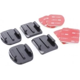 Resim Sanger GP10 Aksiyon Kamera 2 Düz 2 Oval Yapıskanlı Aparat 