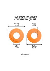 Resim Visam Teos İç Takım Bosaltma Grubu Contası Turuncu 