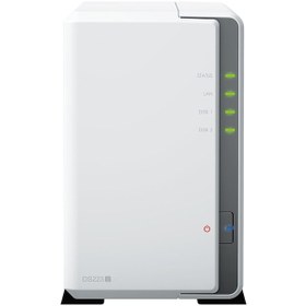 Resim Synology DS223J 2 Yuvalı Diskstation Nas Depolama Ünitesi 