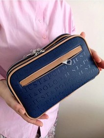 Resim Just Polo Günlük Kombinlere Uygun Kadın 3d Baskılı Ayarlanabilir Askılı Şık Omuz Çantası Ebat: 16 X 26 Cm Lacivert - Taba 