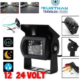 Resim Otobüs Tır Kamyon'lara Uygun Geri Görüş Kamerası 10 M Video Kablo 
