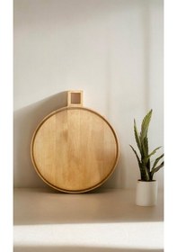 Resim El Yapımı Çam Ağacı Ahşap Kesme Tahtası 