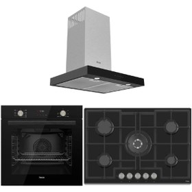 Resim Ferre Flowart Seri̇si̇ Mega Ankastre Set (qms63cs/ed035/d100) 