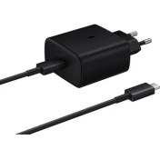 Resim Samsung Galaxy S22+ 5g Fast Charging 45W Type-C Şarj Aleti Siyah (Samsung Türkiye Garantili) 