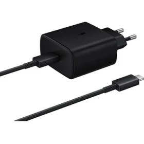 Resim Samsung Galaxy S22+ 5g Fast Charging 45W Type-C Şarj Aleti Siyah (Samsung Türkiye Garantili) 