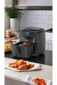 Resim Robwell As41 Buharlı Airfryer Fritöz Kızartma & Izgara & Buharlı Pişirme 