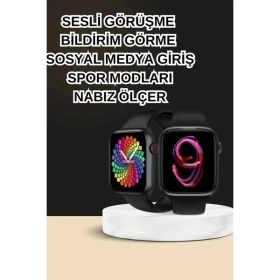 Resim Dokunmatik Akıllı Saat Yeni Nesil Kulaklık Kampanyası Anc Özelliği Yüksek Ses Kaliteli 