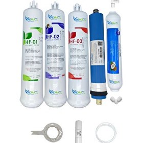 Resim Pemax Water Solutions Kapalı Kasa Su Arıtma Cihazlarına HFT 5'li Vontron Mebran Mineralli Tatlandırıcı 