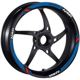 Resim M Power Mavi Yamaha Nmax Uyumlu 1 Set Jant Şeridi 