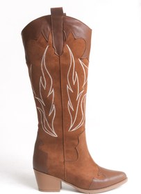 Resim Riccon Thasyril Kadın Western Çizme 001250201 Taba Süet 