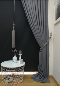 Resim Evdepo Home Gri Fon Perde Tek Kanat (540505429) Gri 