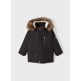 Resim Name It Düz Siyah Bebek Yelek Nmfmace Parka Jacket Pb South 