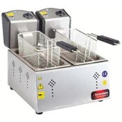 Resim Karacasan Endüstriyel 5000 Wat Çiftli 3+3 Litre Elektrikli Fritöz Krcs.efe.33 