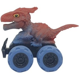 Resim Sürtmeli Dinazor Arabalar 12 Cm - H-20 - Kırmızı Kırmızı 