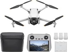 Resim DJI Mini 3 Fly More Combo, DJI RC Ekranlı Kumandalı, 4K 30 FPS, 2.7K 60 FPS, 33DK, Drone, Gri 