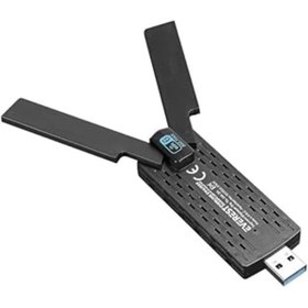 Resim Everest Everlink Ewa1800 1800mbps 2.4ghz/5ghz Wifi-6 Ax1800 Rtl8832 2 * 3.5dbi Usb3.0 Kablosuz Adap 