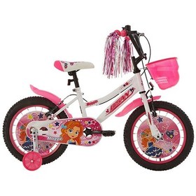 Resim Maggie Çocuk Bisikleti 26 Cm V Fren 16 Jant Vitessiz Beyaz Pembe Beyaz - Pembe 
