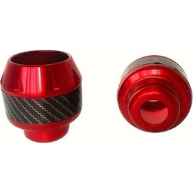 Resim Gaojunshop01 Red 2pcs Çarpışma Darbeye Dayanıklı Şok Emici Karbon Fork Kupaları 