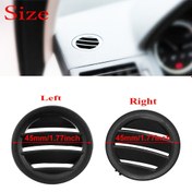 Resim 1 adet Premium ABS Araba Gösterge Paneli Hava Kanalı Izgarası Kapağı Mercedes Benz C-Serisi W204 (2007-2010) için - Sol Taraf, Kolay Kurulum, Kesme Gerektirmez, C180, C200, C230, C260, C300 uyumlu 