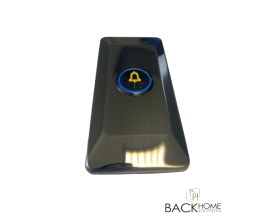 Resim Black Home Back Home LED Işıklı Dekoratif Kapı Zili Butonu Siyah 