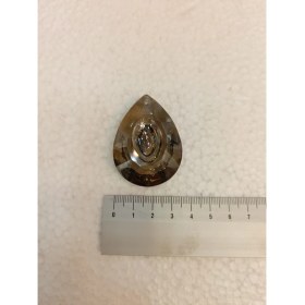 Resim Ada Avize Ada Gaynise Füme Rengi Avize Taşı(Boy 5 Cm-Eni 3,5 Cm) 