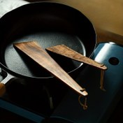 Resim Tik Ağacı Spatula Ev Aşçılık Takviyesi Spatula Asılabilir Ve Açık Havada Saklanabilir Dış Mekan Çevirme Pişirme Spatula Mutfak Gereçleri Kızartma Spatula Spatula 