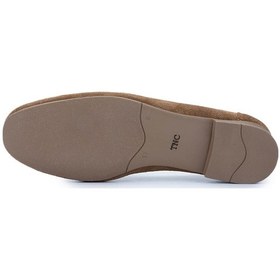 Resim Tamer Tanca Kadın Hakiki Deri Taba Süet Loafer Ayakkabı 961 555 Bn Ayk Y25 Taba Suet/leopar Taba 